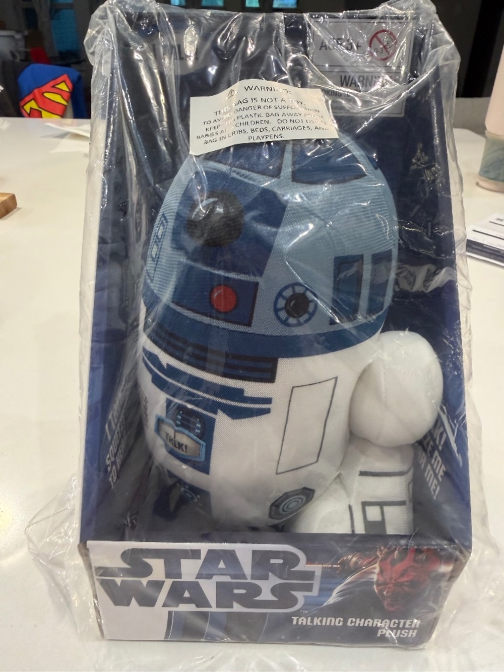 Star War 9in Talking Plush R2D2 New